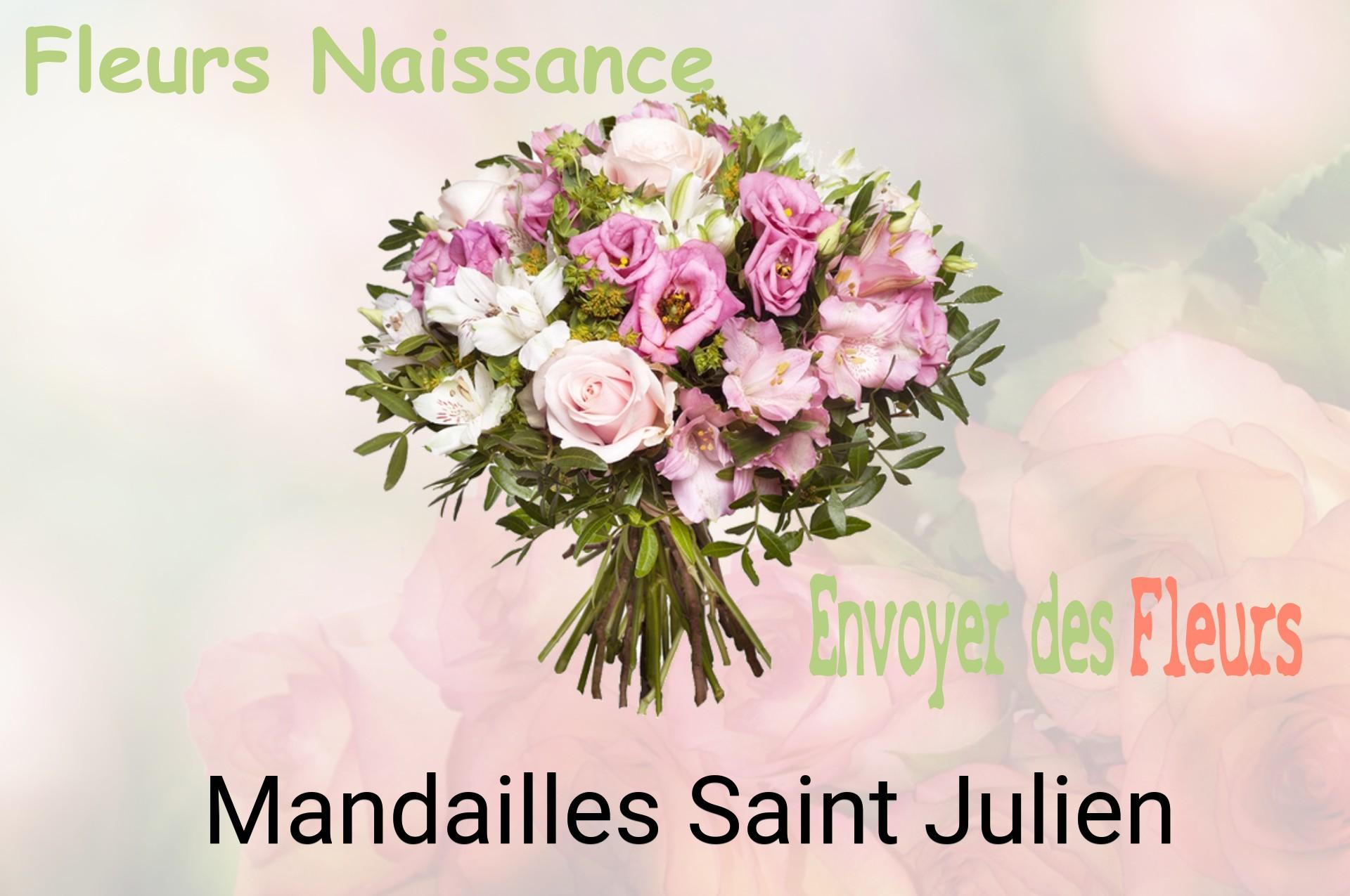 Bouquet de fleurs de naissance livré à Mandailles-Saint-Julien
